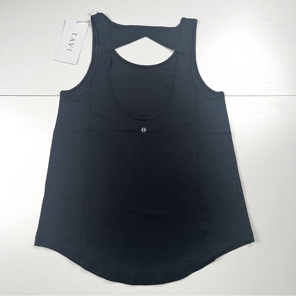 Tavi Active Sold @Neiman Marcus Ebony Tempo Tank XS Classic Silhouette &Cut Outs - Picture 5 of 8